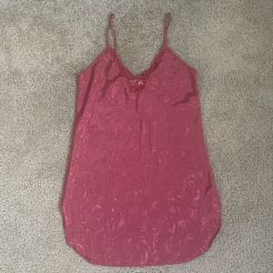Inner Most Intimate Red Nightgown Paisley Dusty Pink Size M/L